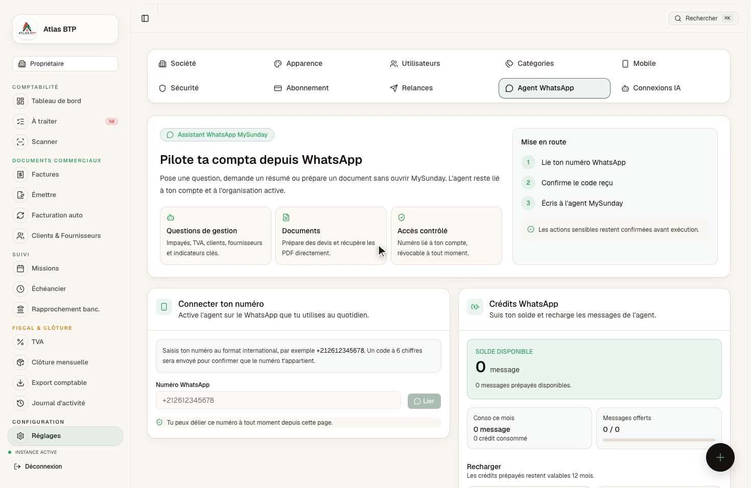 L’agent WhatsApp
