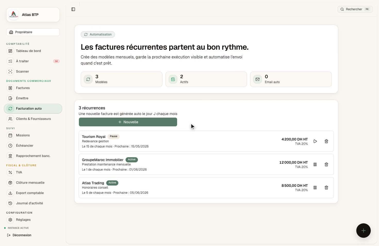 La facturation automatique